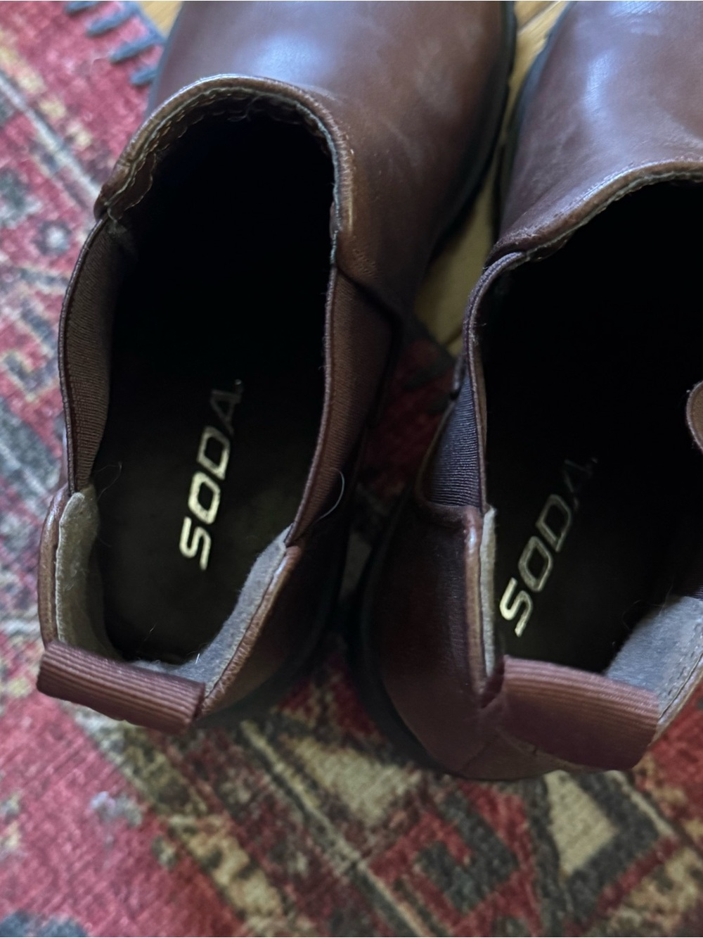 Chunky Chelsea Ankle Boots in Dark Brown - Picture 6 of 6